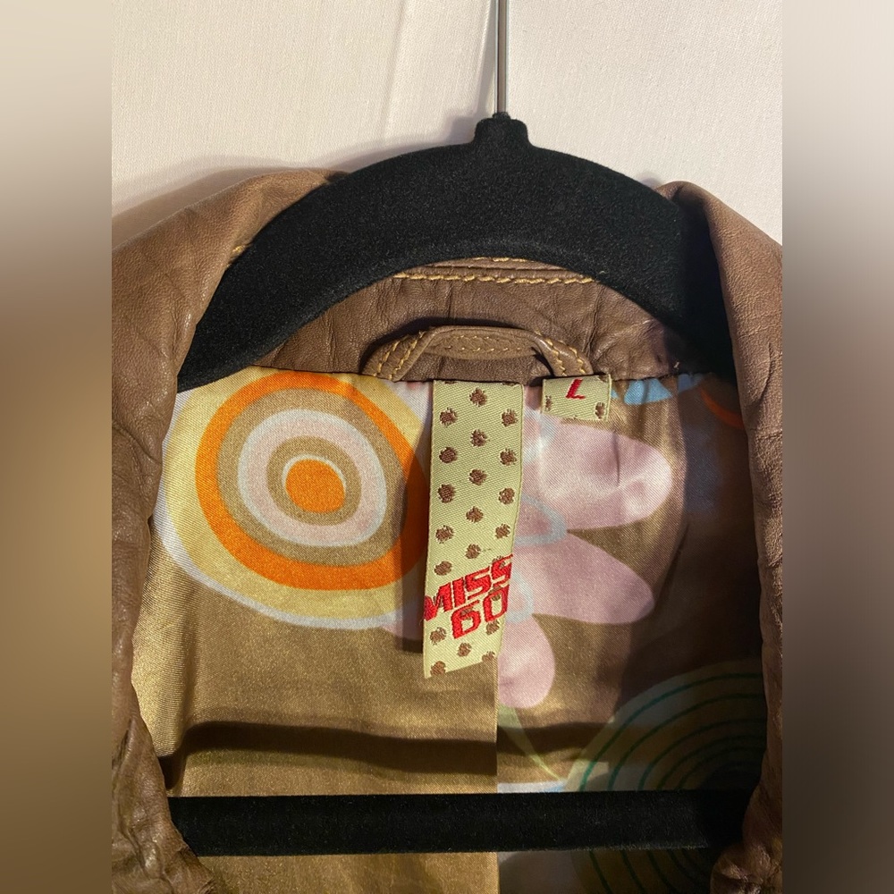 MissSixty Brown Leather Jacket - Picture 2 of 4